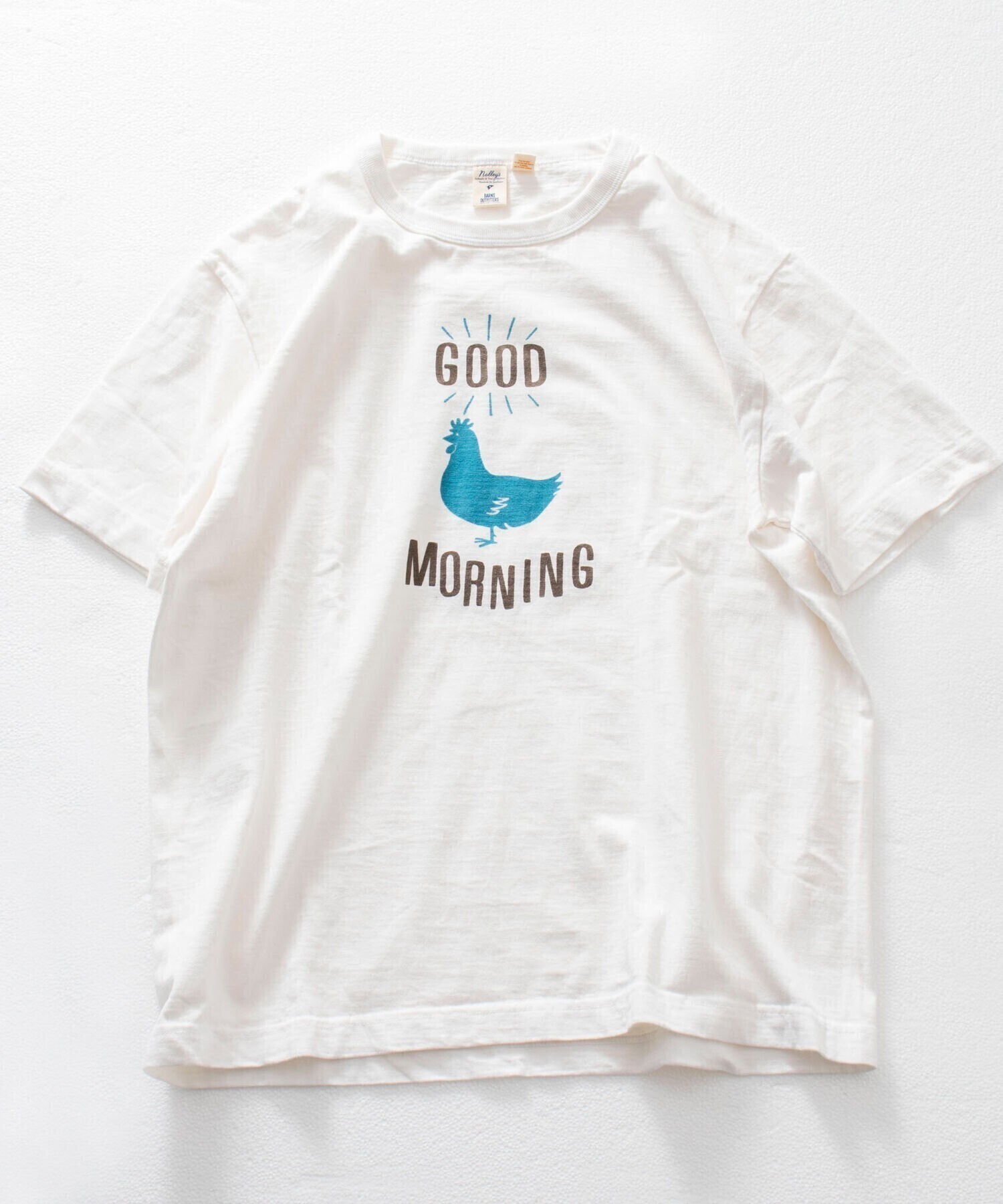 NOLLEY'S 別注 吊り編みTシャツ GOOD MORNING ニワトリ