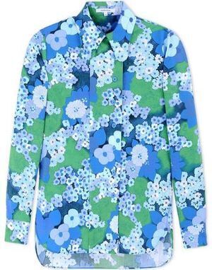 CARVEN フラワーポプリンシャツ