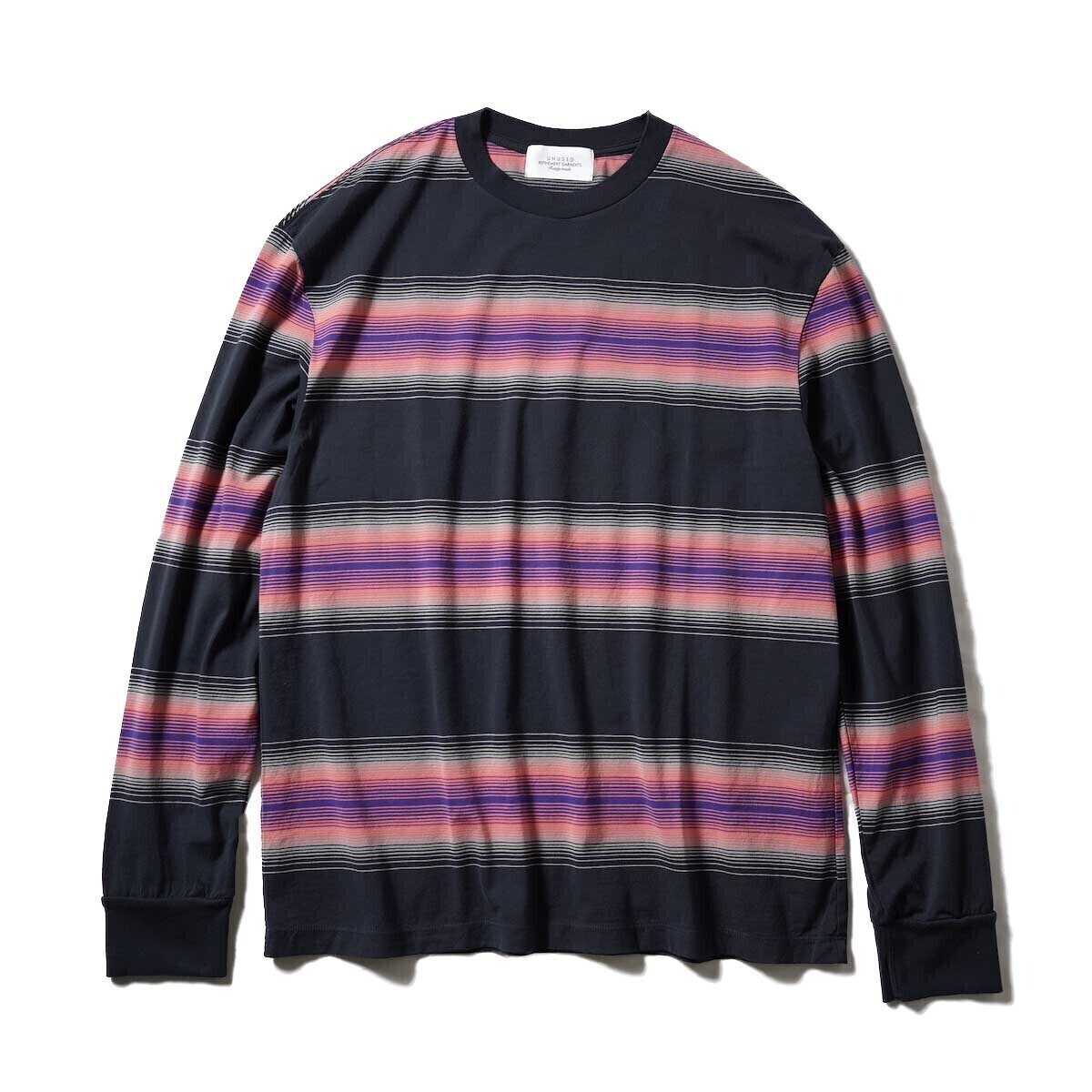 UNUSED US2185 Ombre Border L/S Tee
