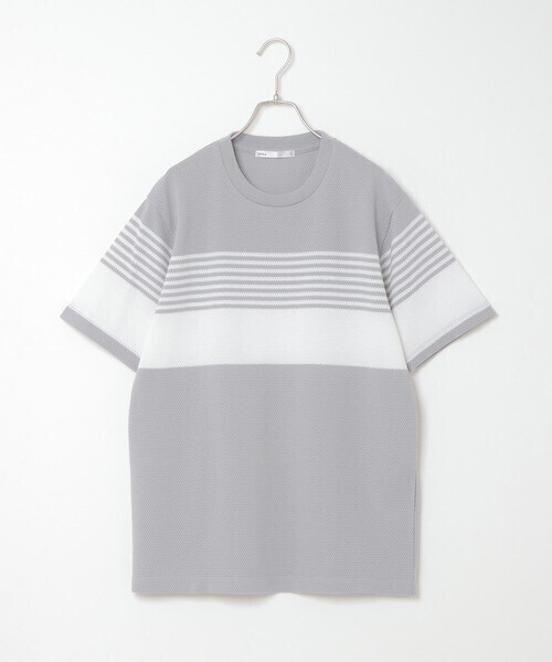 ikka パイナップルパネルボーダーＴ