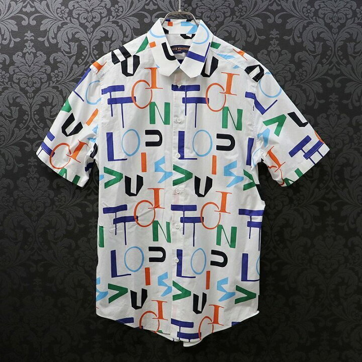 LOUIS VUITTON LVSEエレクトリックレギュラーDNA半袖シャツ
