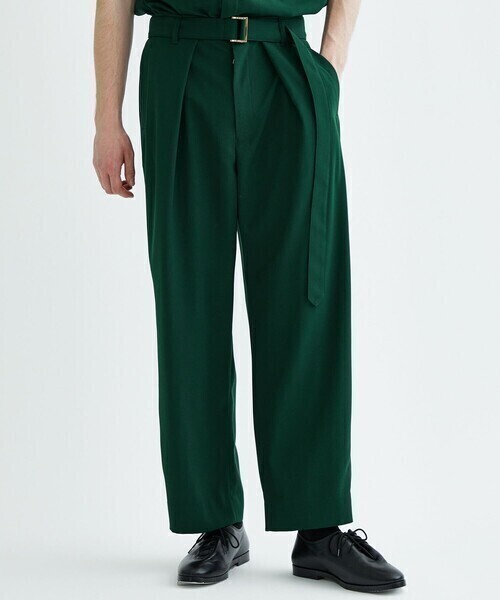 CULLNI STUDIOUS別注 BELTED WIDE SLACKS