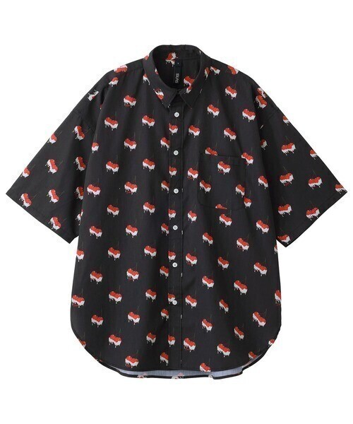 SILAS S/S CHERRY PATTERN SHIRT サイラスチェリーパターン半袖シャツ