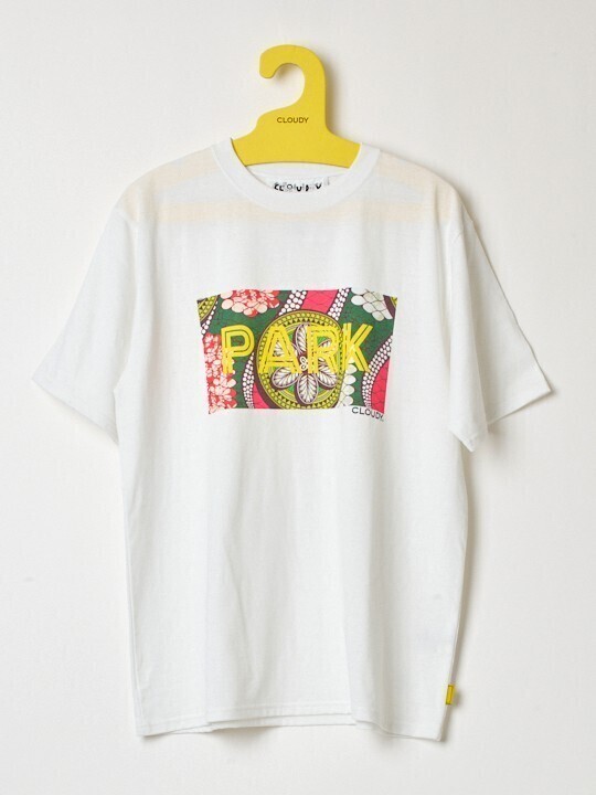 CLOUDY Park T-shirts PARK LOGO WHITE