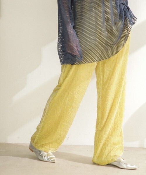 CREOLME ベロアオパールパンツ