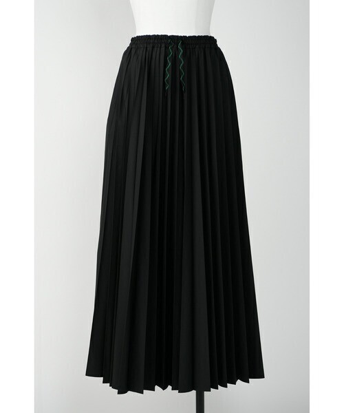nagonstans Waterrepellent タフタwideプリーツskirt