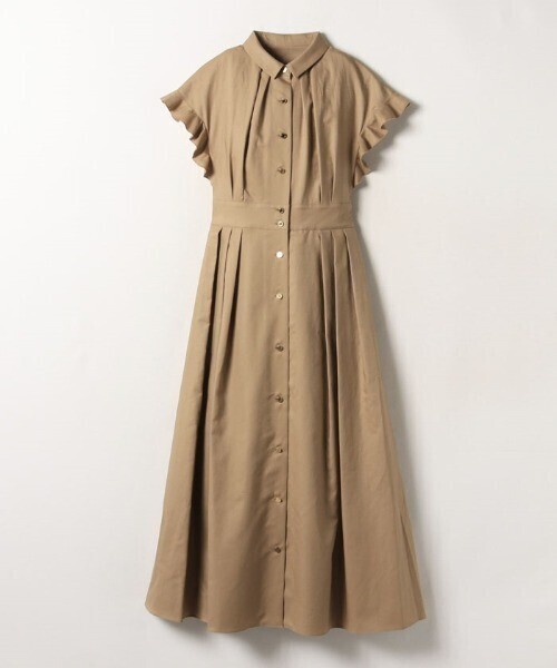 Loulou Willoughby コットンダブルクロスシャツワンピース