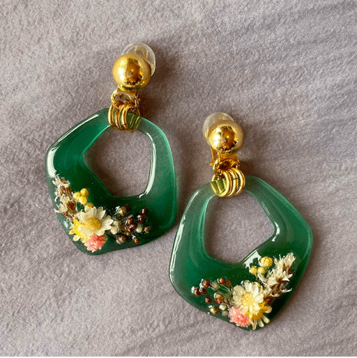 hitofula hitofula/mint green　イヤリング