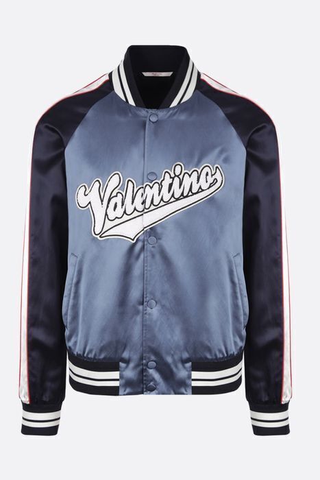 VALENTINO satin varsity jacket