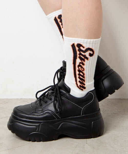 WEGO サイド縦ロゴソックス