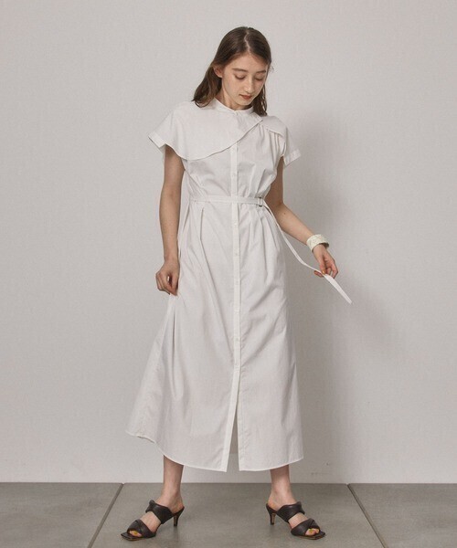 PUBLIC TOKYO オーバーヨークシャツワンピース/ウォッシャブル
