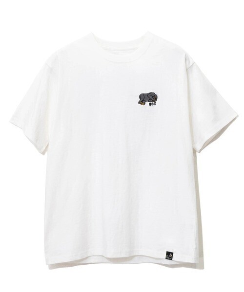 go slow caravan USA/C ゴリラ刺繍 DAL バックプリントTEE