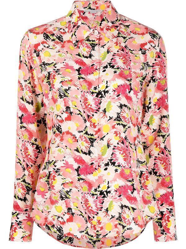 Stella McCartney フローラル シルクシャツ