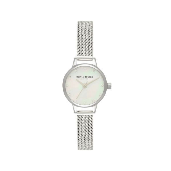 OLIVIA BURTON クラシックス - ミニ ホワイトマザーオブパール＆スパークルマーカー