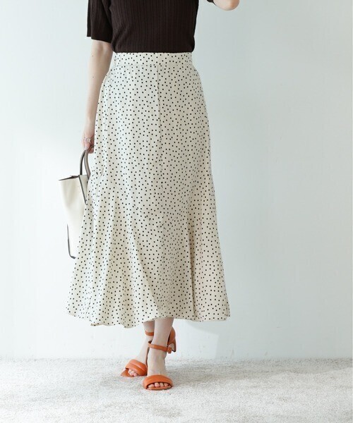 N.(N. Natural Beauty Basic) プリントデザインペプラムスカート
