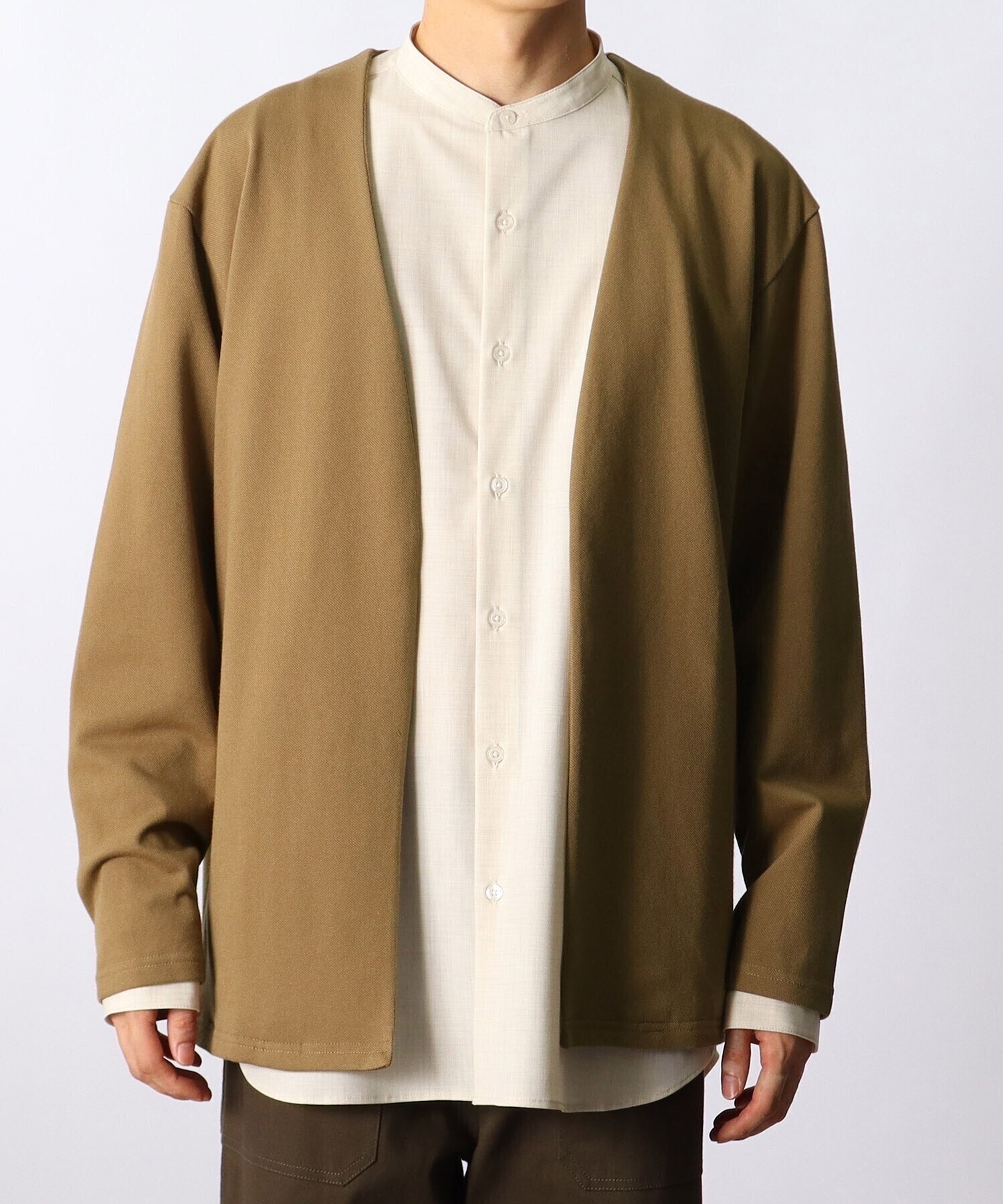THE SHOP TK ボタンレスカノコカーディガン