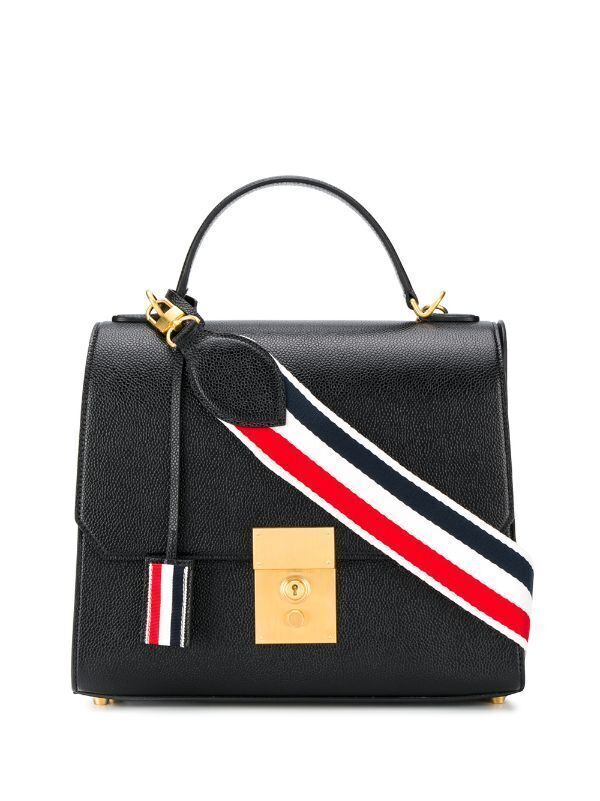 THOM BROWNE.NEW YORK Mrs. Thom レザー ショルダーバッグ