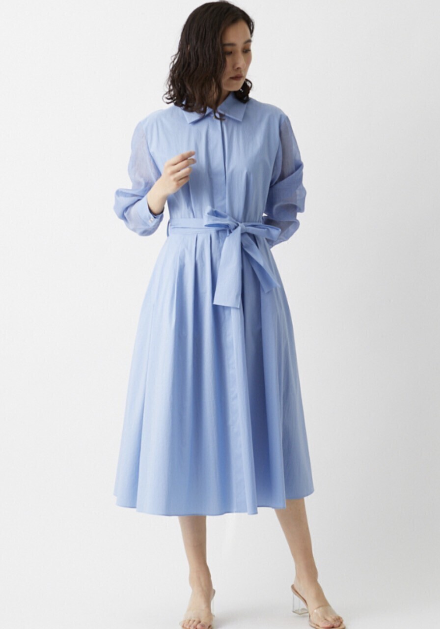 LANVIN COLLECTION 切替えシャツワンピース