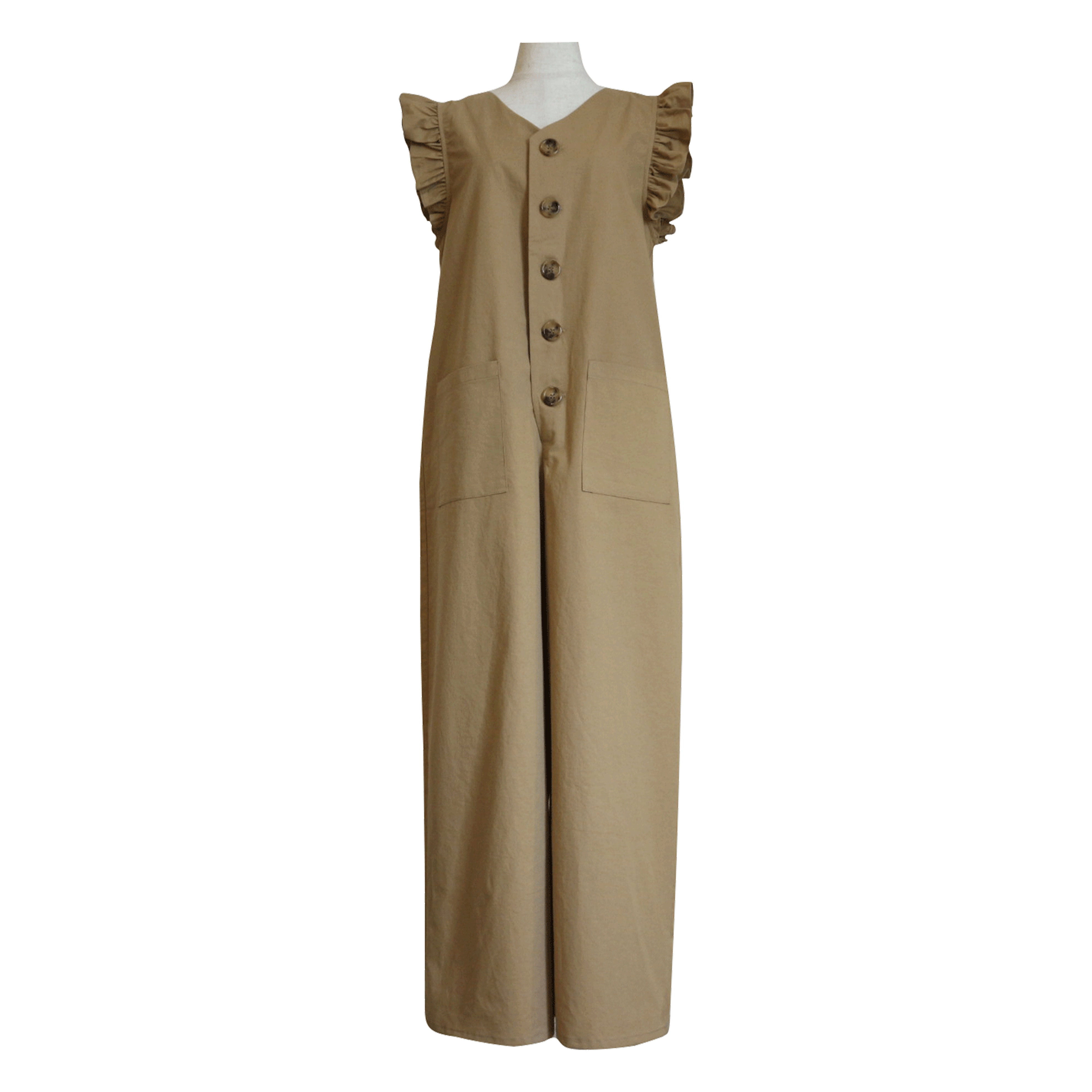 BayBee shoulder frill allinone(beige)