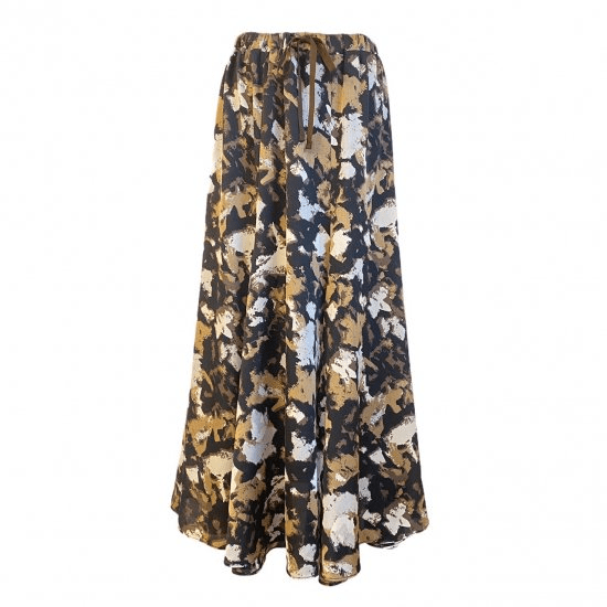 BayBee camouflage flare skirt（brown）