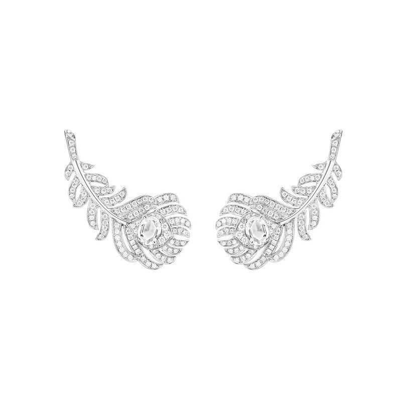 BOUCHERON PLUME DE PAON プリュム ドゥ パオン クリップイヤリング スモール