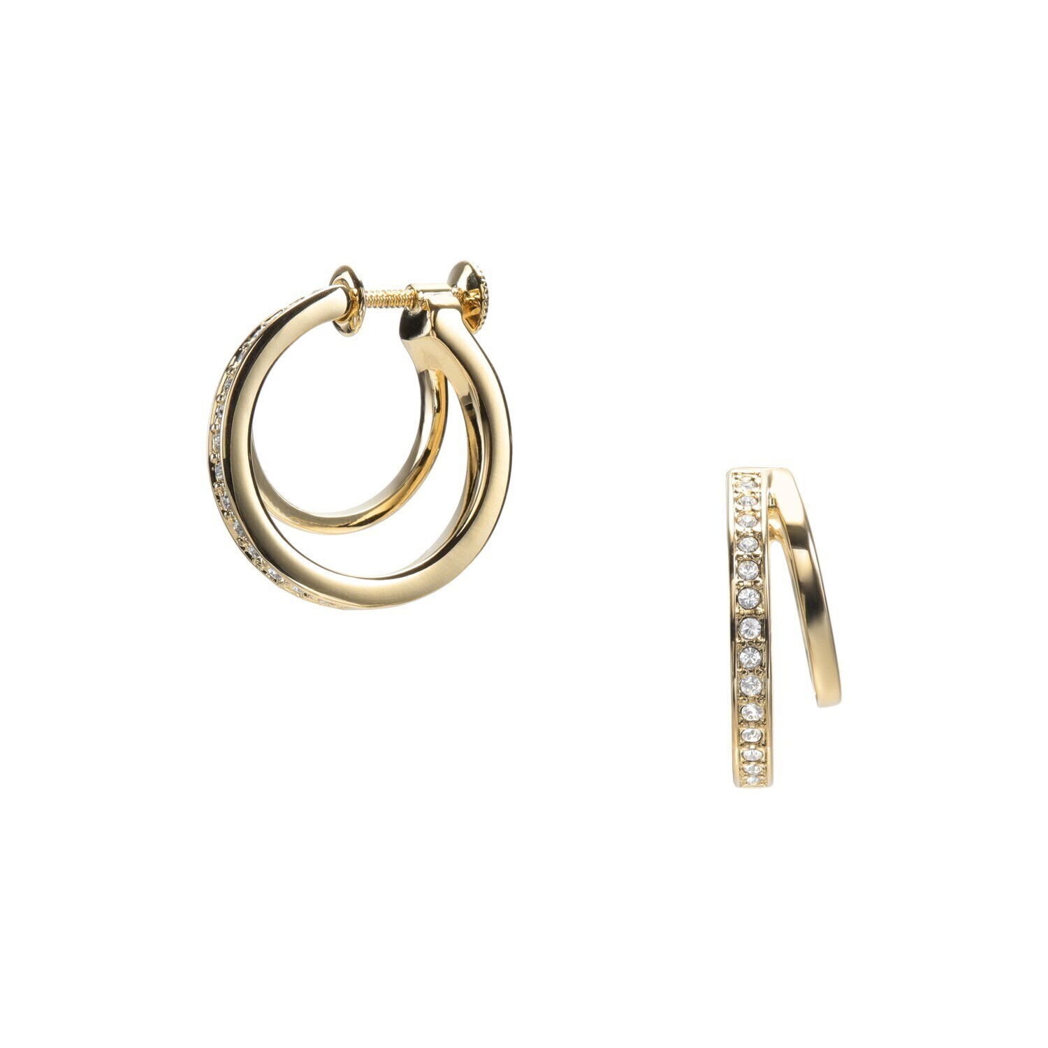 VENDOME BOUTIQUE メタリック フープイヤリング