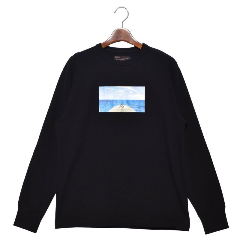 In’crewsive フォトプリントロングスリーブTシャツ