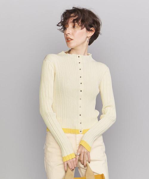 BEAUTY&YOUTH UNITED ARROWS BY ランダムリブ カーディガン&プルオーバー -2WAY/ウォッシャブル-