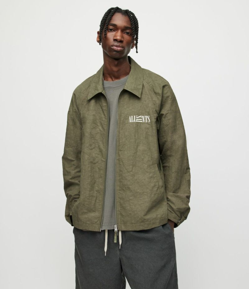 ALLSAINTS BREAKER LINEN BLEND JACKET
