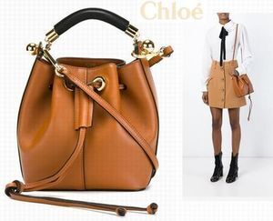 Chloé Gala キャラメル 巾着バッグ 2ウェイ 2015AW