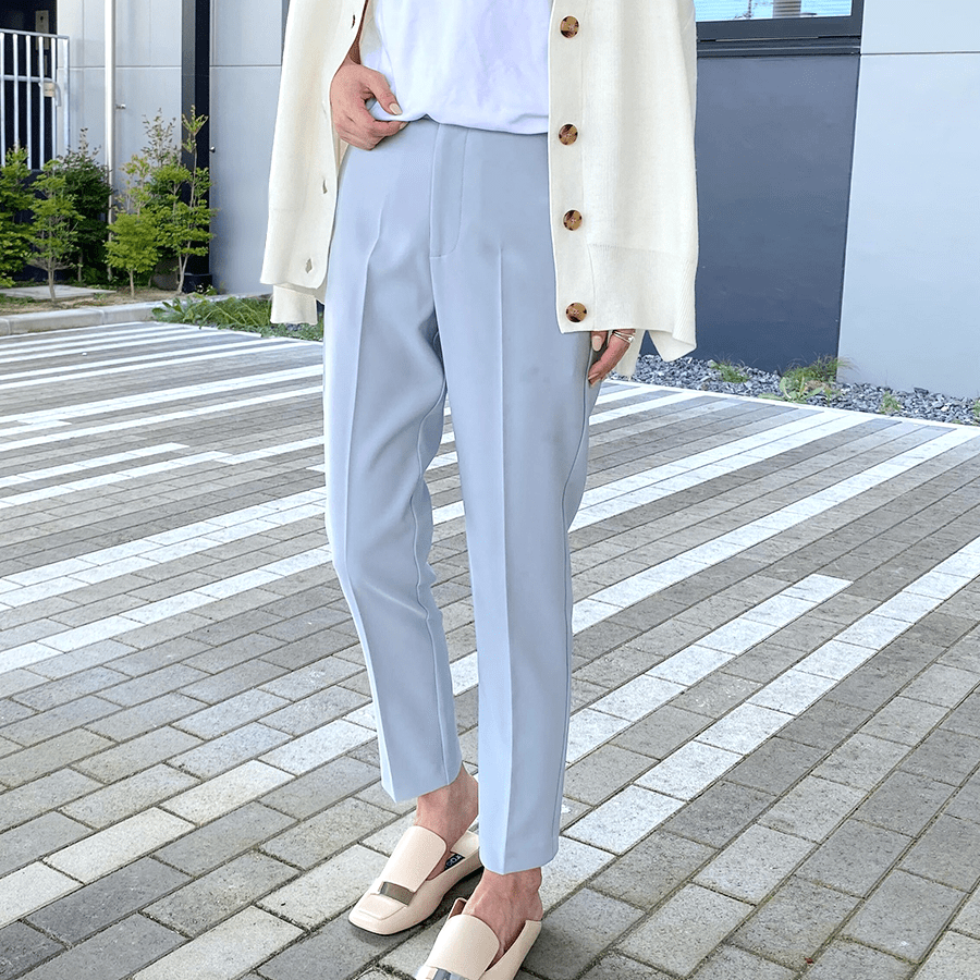 maison de Dolce. テーパードパン（blue gray）M