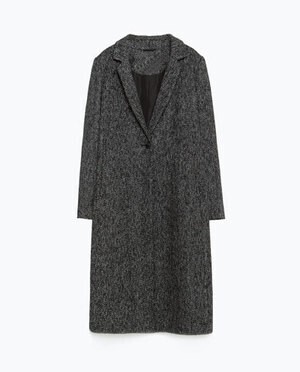 ZARA ヘリンボーンオーバーコート