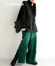 antiqua 花柄 シアーパンツ パンツ レディース ボトムス・ps-00371