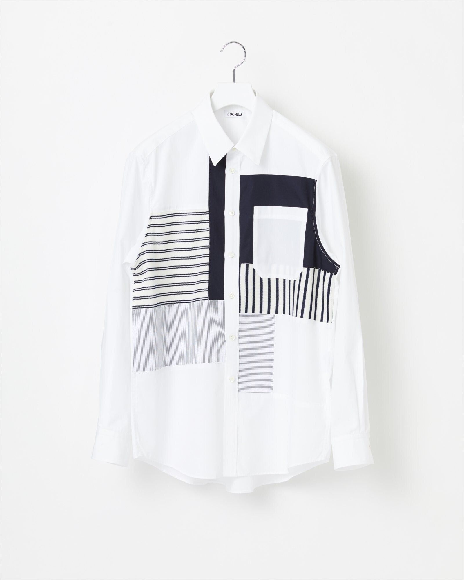 COOHEM KNIT PATCHWORK SHIRT