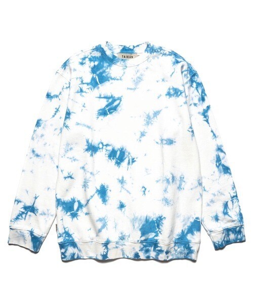 TAIKAN PLAIN CREW BABY BLUE / クルーネックスウェット トレーナー タイダイ柄