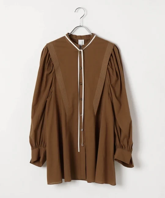 O0u 【VASE O0u】TUCK BLOUSE