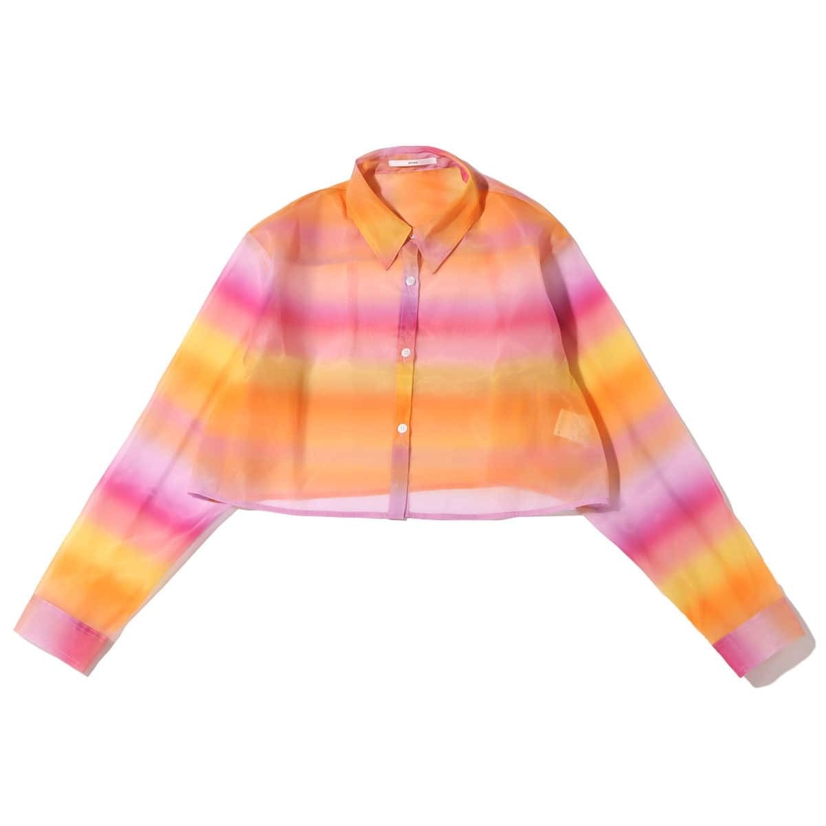 atmos pink グラデーション ショートシャツ ORANGE 22SP-I