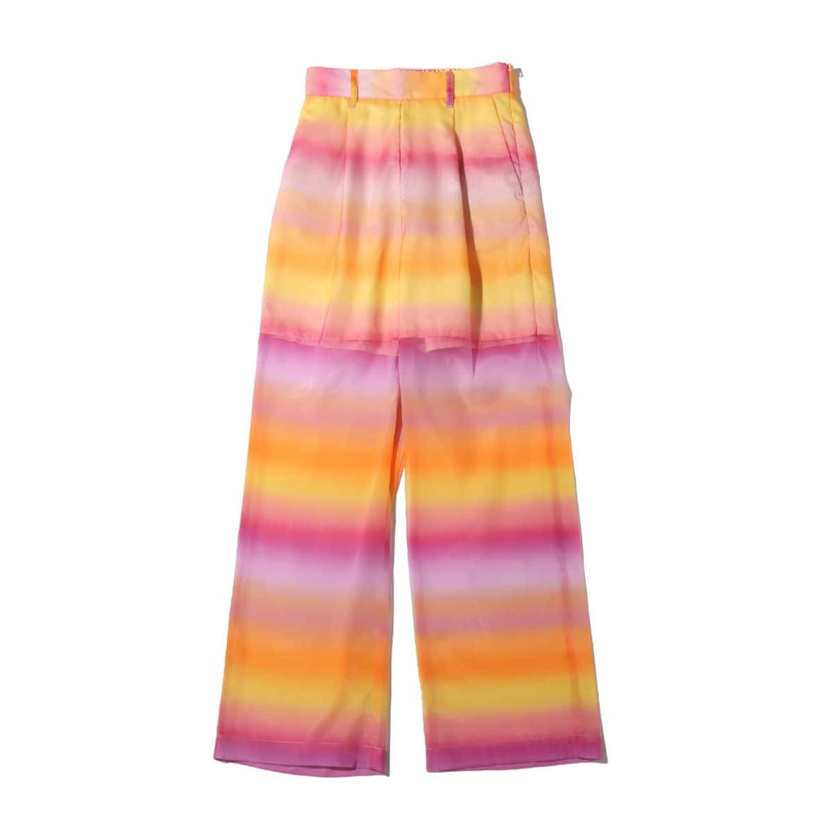 atmos pink グラデーション シースルーパンツ ORANGE 22SP-I