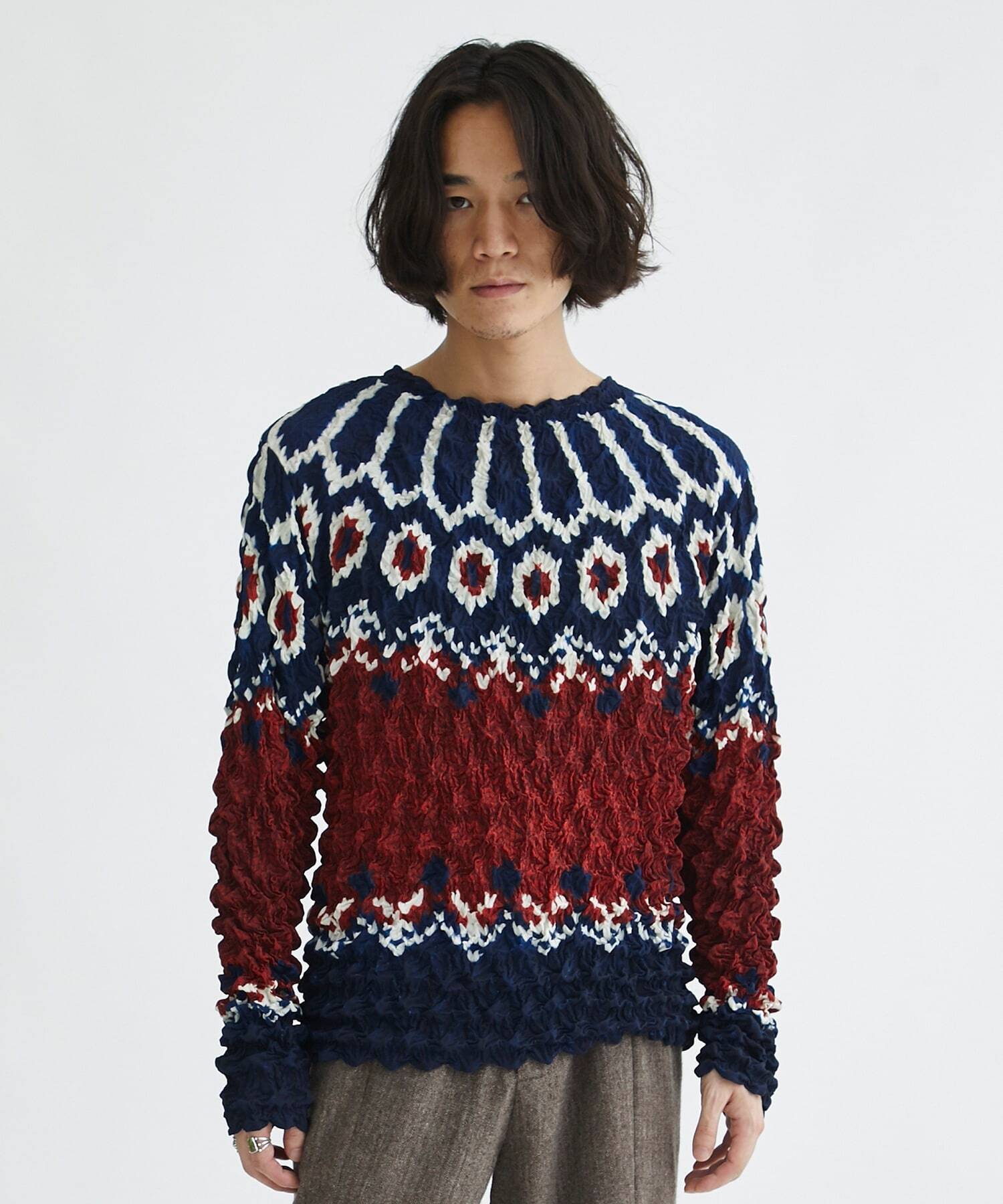 MASU POPCORN NORDIC SWEATER