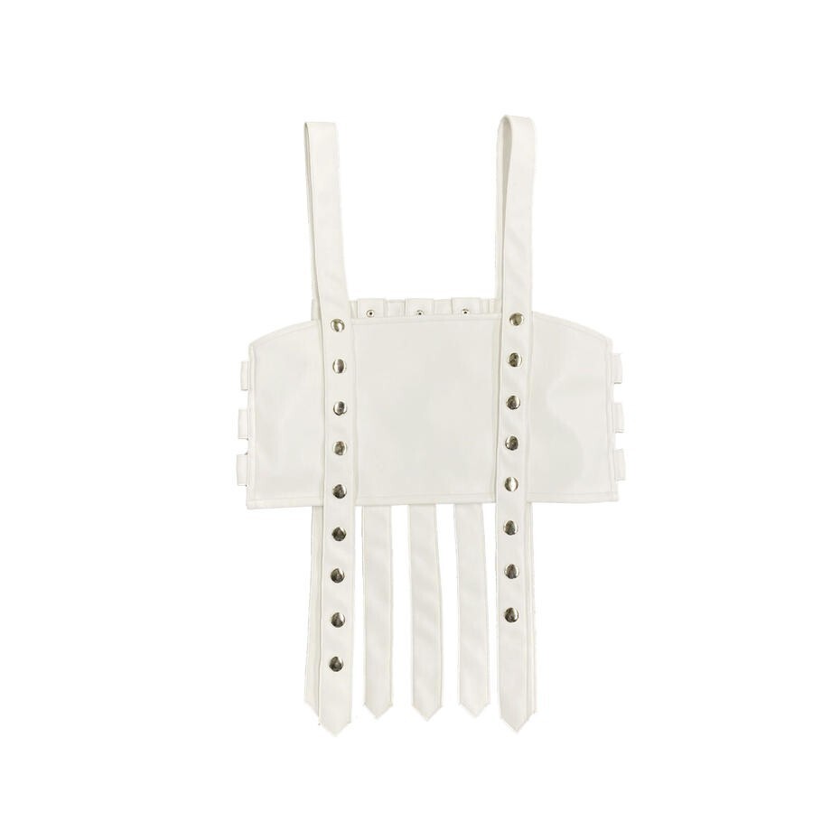 R R R 2way Leather Lattice Bustier