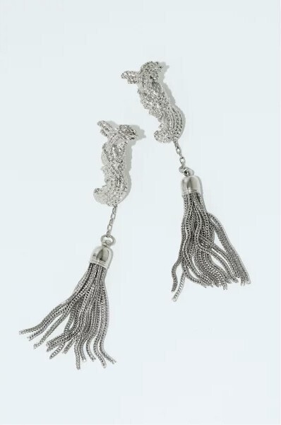 TOGA METAL FRINGE EARRINGS