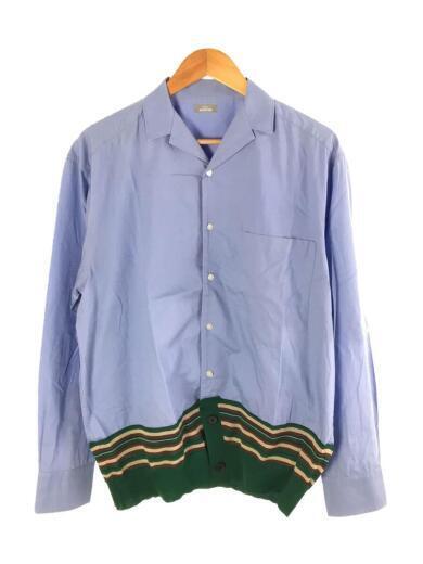 kolor/BEACON knit switching open collar shirts
