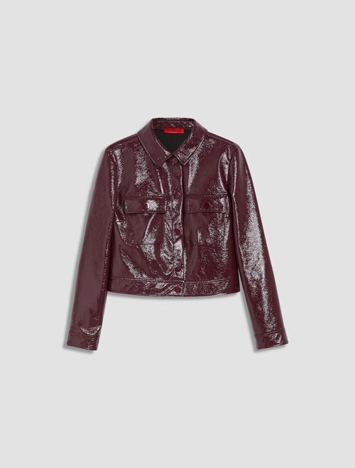 MAX&CO. [クレタ] パテント コーティング ジャージー ジャケット