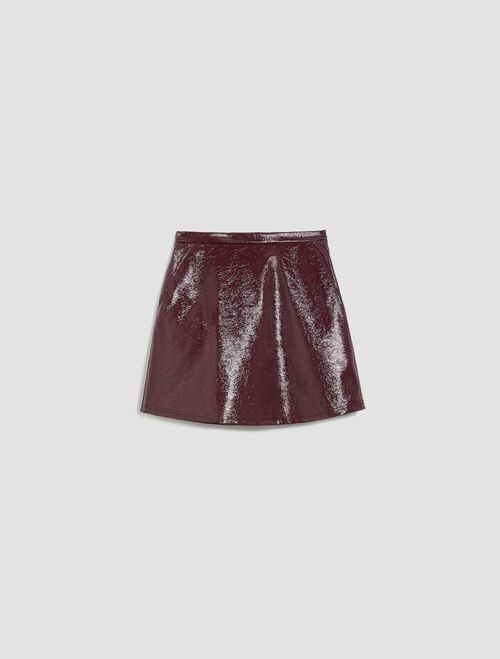 MAX＆Co. [クレスタ] パテント コーティング ジャージー Aライン スカート