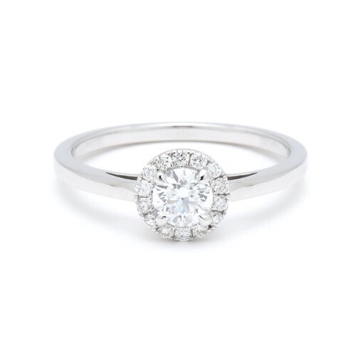 oeau solitaire ring / circle diamond