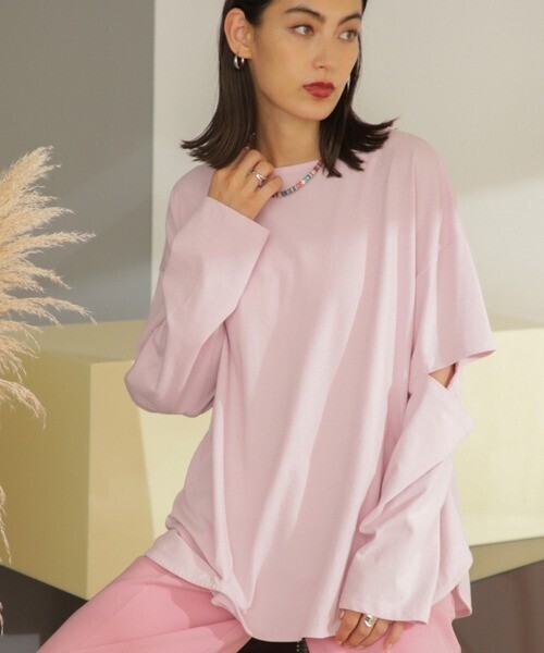 ROSE BUD エルボースリットロンT