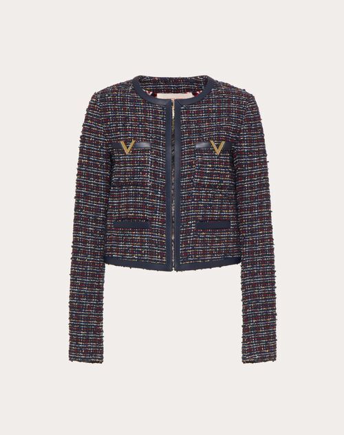 VALENTINO コットンカラーツイード ジャケット
