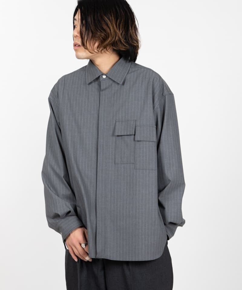 no. FLY FRONT DRESS SHIRT