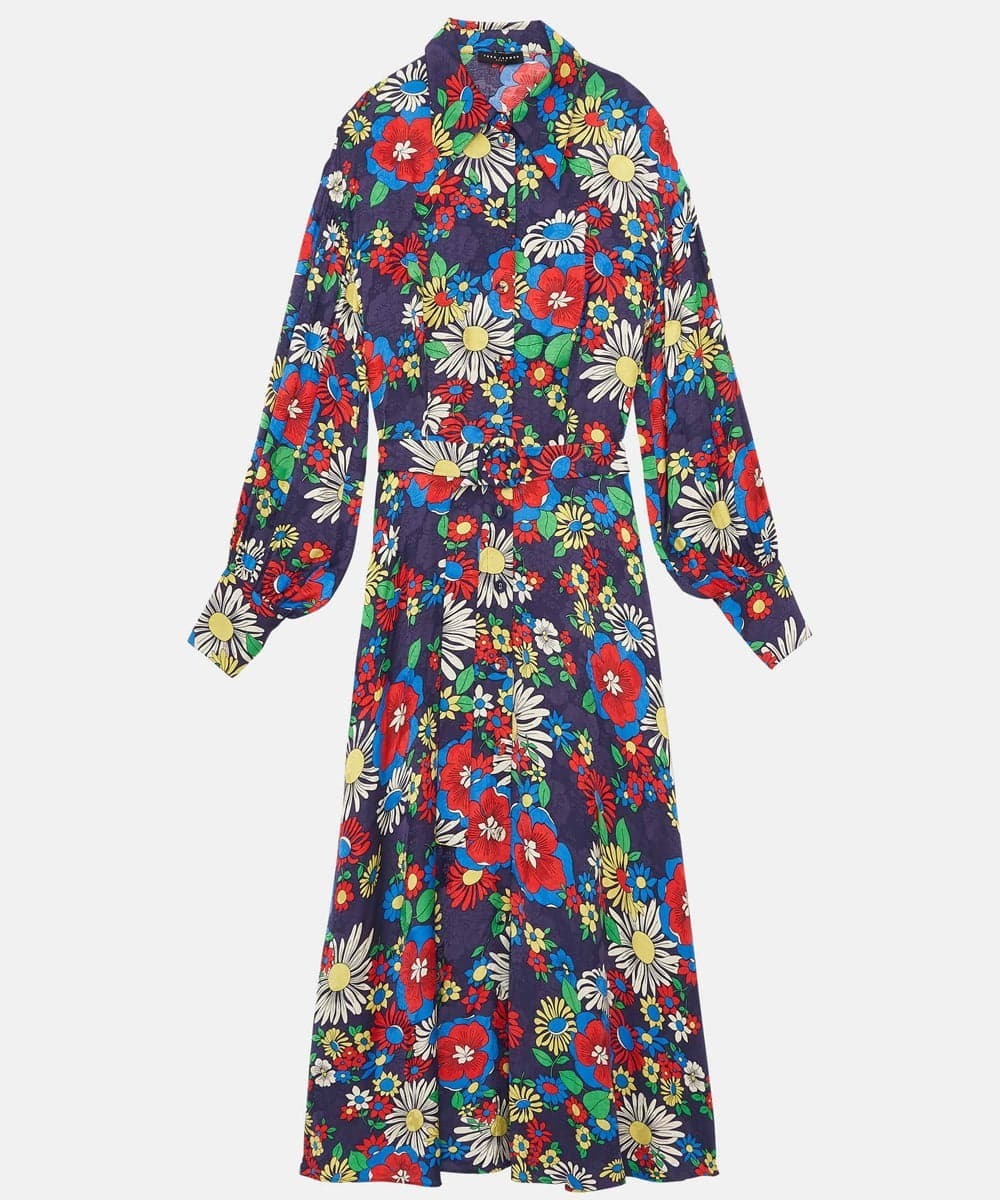 TARA JARMON Pop flowers dress