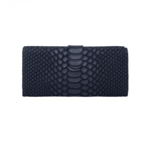 LILI RADU Python Print Stripe Wallet